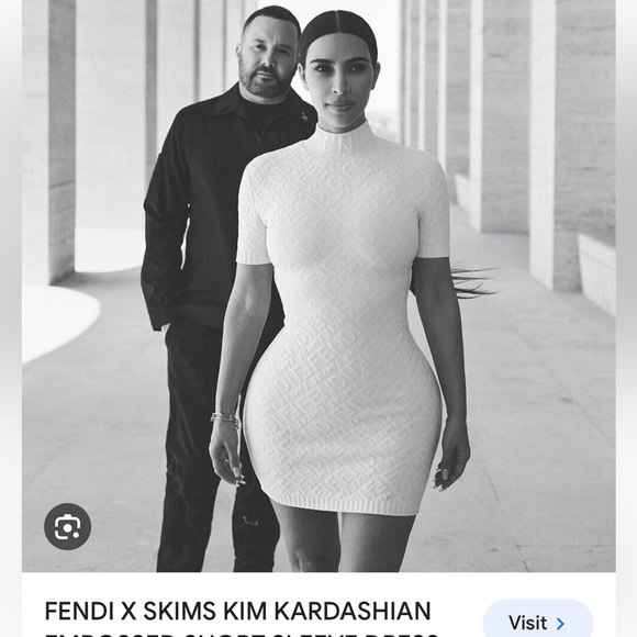 Fendi Dresses & Skirts - Fendi x skims mini dress white usa 2